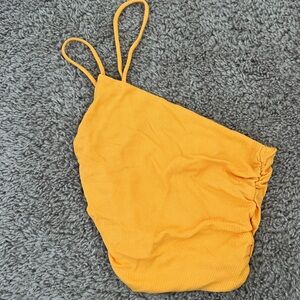 Princess Polly Yellow Spaghetti Strap Top